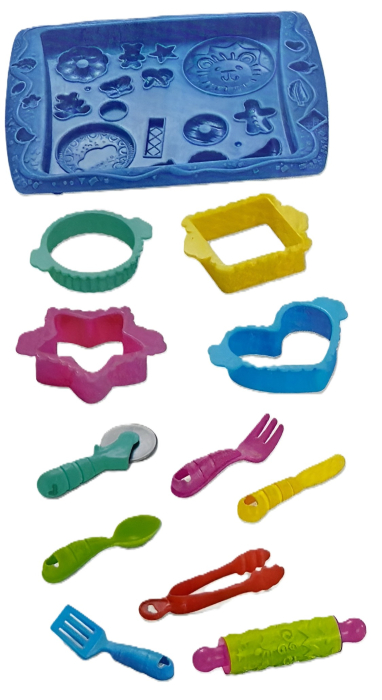 Set plastilina magica cu 6 culori, 12 unelte de modelare si 5 borcanase, non-toxic, reutilizabil, educativ pentru copii, 3+ [4]