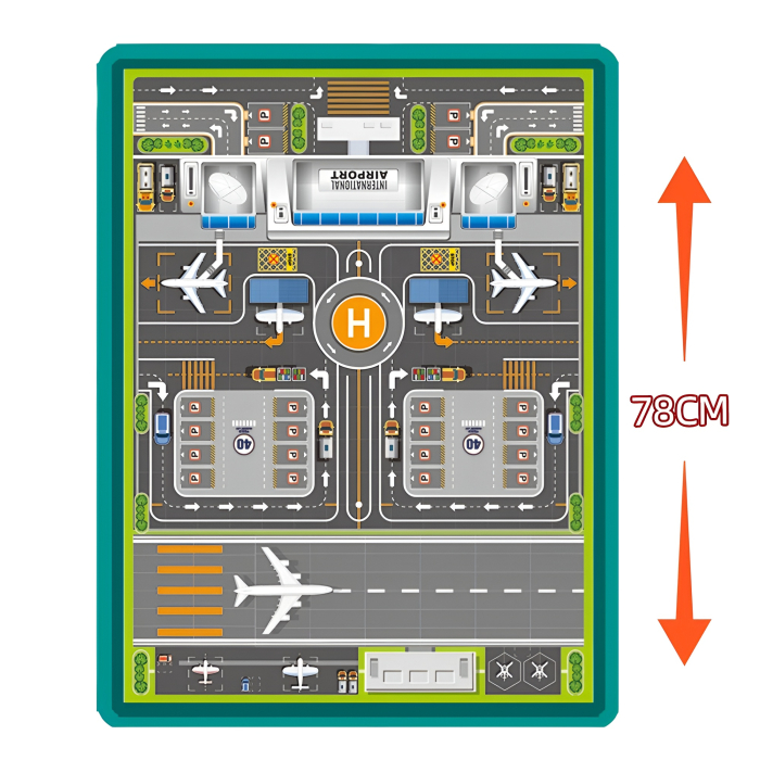 Set Pompieri & Ambulanță cu Piste și Vehicule Metalice – Stație de Salvare cu Semne de Circulație, Echipamente și Elicopter [5]