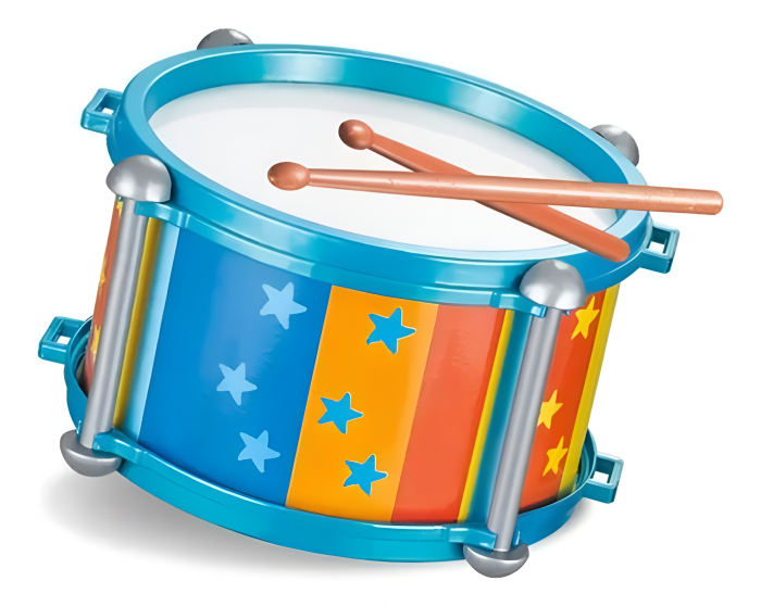 Tobă Muzicală pentru Copii Juliana – Jucărie cu Bețe, Culori Vesele, Dezvoltare Ritm și Coordonare [2]