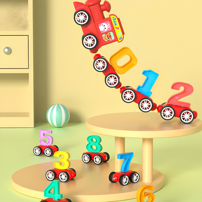 Tren Magnetic Educațional cu Cifre și Semne Matematice – 31 Piese, Jucărie STEM pentru Învățarea Numerelor [2]