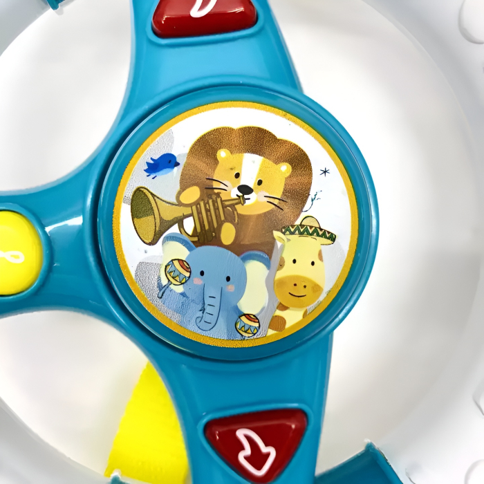 Volan Interactiv Muzical pentru Bebe – Sunete, Lumini, Claxon | Jucărie de Conduse pentru Copii 18+ luni [2]
