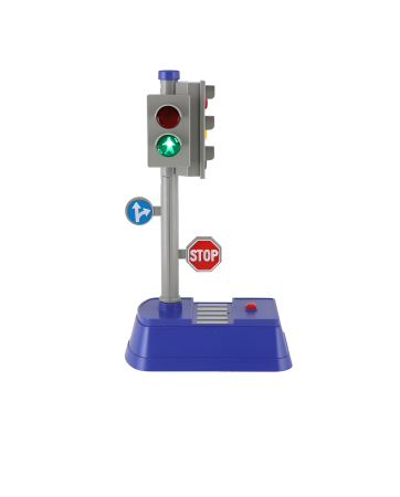 Semafor interactiv pentru copii cu sunete și lumini + 10 semne de circulație – Set educativ City Traffic [3]