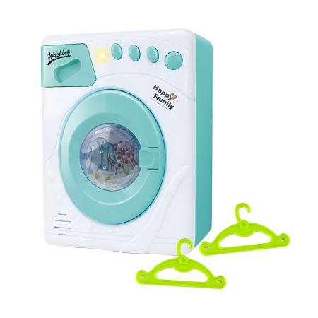 Mașină de Spălat Jucărie Happy Family – Cu Lumină, Sunete și Tambur Rotativ, 22 cm, Electrocasnice Jucărie 3+Mașină de Spălat Jucărie Happy Family – Cu Lumină, Sunete și Tambur Rotativ, 22 cm, Electro [2]
