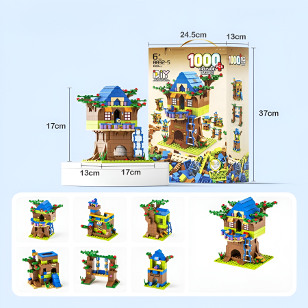 set-constructie-casuta-copac-1000-piese [2]