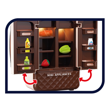 Frigider de jucărie pentru copii cu accesorii alimentare – electrocasnic mini realist pentru joacă de rol bucătărie 3+ ani [1]