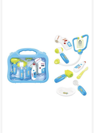 Noutati - Set doctor de jucărie pentru copii cu trusă medicală – Joc de rol educativ cu accesorii, gentuță inclusă