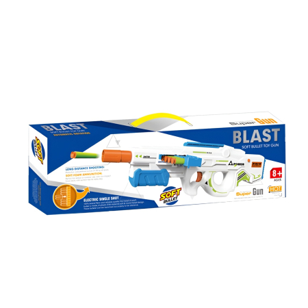 Pistol de jucărie cu gloanțe moi din spumă – Blaster copii cu încărcător și soft bullets, 8+ ani [2]
