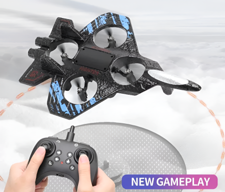 Avion Zburător cu Lumini LED și Sunete – Fighter Jet Chaser, Efecte Spectaculoase [2]