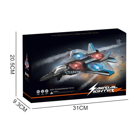 Avion Zburător cu Lumini LED și Sunete – Fighter Jet Chaser, Efecte Spectaculoase [4]