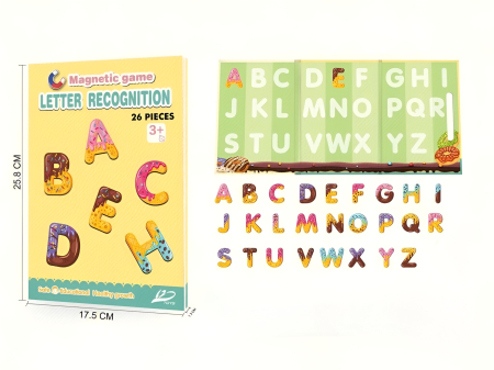 Carte Magnetică Educativă pentru Copii – Alfabet sau Meserii, Joc Magnetic Interactiv cu 23-26 Piese, Învățare și Creativitate, 3+ Ani [3]