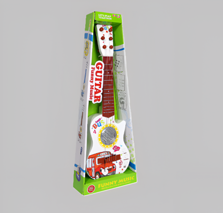 Chitară Copii Baby Bus – Jucărie Muzicală Interactivă, Design Colorat, Ideală pentru Începători [1]