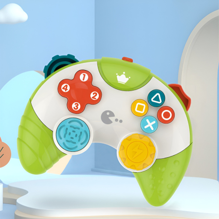 Jucarii bebelusi - Controller de jucărie pentru copii – Consolă interactivă cu sunete, lumini și butoane tactile, 18+ luni