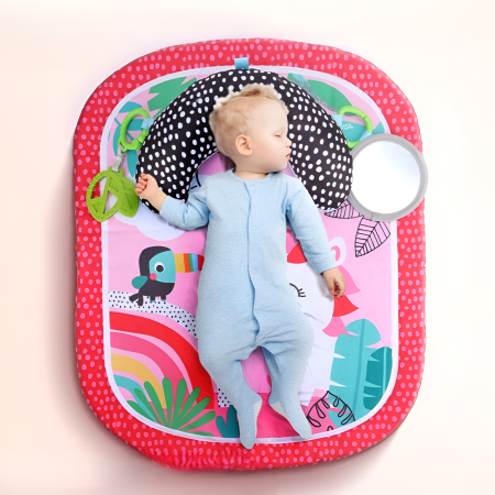 Covoraș Baby Tummy Time Unicorn + Pernă Suport | Saltea Joacă pentru Bebeluși 0M+, Dezvoltare Motorie & Timp pe Burtică [2]