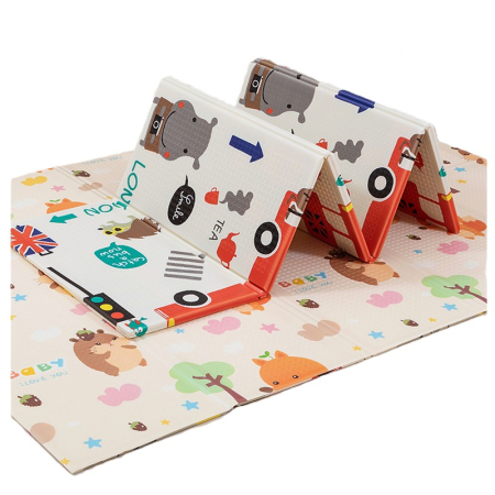 Jucarii bebelusi - Covoraș Pliabil de Joacă pentru Copii 200×150×1 cm – Două Fețe, Antiderapant, Moale și Ușor de Curățat