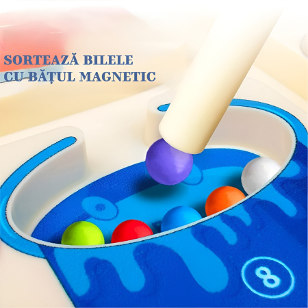 Joc Educativ Magnetic cu Bile – Sortare pe Culori & Numărare | Labirint Montessori pentru Copii [3]