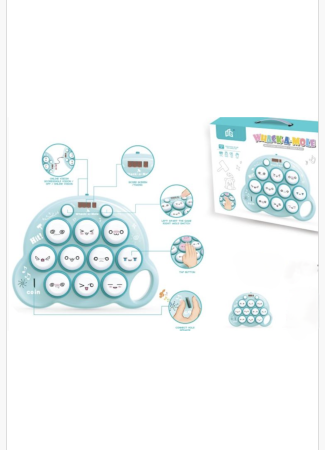 Joc Interactiv Whack-a-Mole Electronic cu Lumini și Sunete, Tablă Digitală cu Scor, Joc de Reflexe pentru Copii [3]