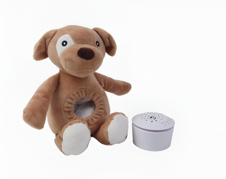 Jucarie bebe din plus cu muzica si proiector pentru somn, 7 culori LED, temporizator 30 min, motor detasabil pentru spalare, 10 melodii + 4 sunete albe, 0 m+ [2]