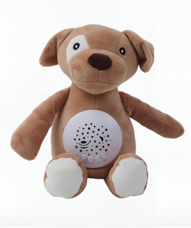 Jucarie bebe din plus cu muzica si proiector pentru somn, 7 culori LED, temporizator 30 min, motor detasabil pentru spalare, 10 melodii + 4 sunete albe, 0 m+ [1]