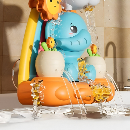 Jucărie de baie Elefant cu cascade de apă – Jucărie interactivă cu ventuze, efecte vizuale și jeturi, pentru copii 1–4 ani [3]