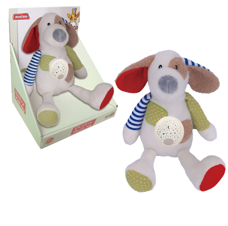 Jucărie de Pluș Bebeluși cu Proiector Luminos și Sunete – Cățeluș Interactiv pentru Somn Liniștit, 0+ luni