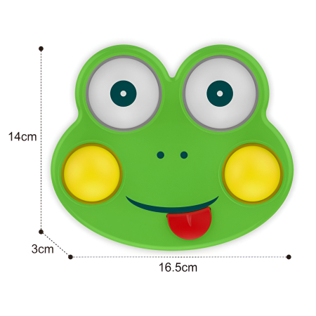 Jucărie Sensorială Pop-It Broscuță – Silicon Soft, BPA Free, 6+ luni | Dezvoltare Tactilă & Motrică pentru Bebeluși [3]