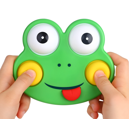 Jucărie Sensorială Pop-It Broscuță – Silicon Soft, BPA Free, 6+ luni | Dezvoltare Tactilă & Motrică pentru Bebeluși [2]