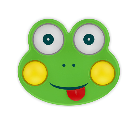 Jucărie Sensorială Pop-It Broscuță – Silicon Soft, BPA Free, 6+ luni | Dezvoltare Tactilă & Motrică pentru Bebeluși [1]