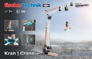 Lego si constructii - Kit STEM Macara de asamblat si manevrat, Fischertechnik