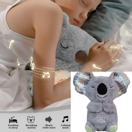 Koala de Pluș Interactiv – Jucărie Care Imita Respirația, Calmă și Pufoasă, Companion pentru Somn, 3+ [2]