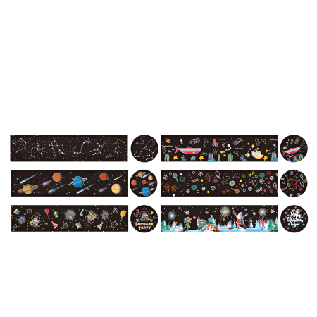 Lampă Proiector 2 în 1 Ren – 6 Filme Interșchimbabile, Proiecție 360°, Veioză de Noapte, 18.5 cm [1]