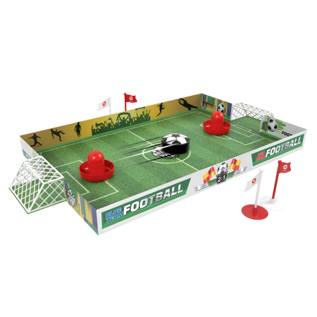 Educative si montessori - Masă de fotbal Air Soccer pentru copii – Joc interactiv cu disc plutitor, 2 jucători, dimensiune mare 70 cm, 3+ ani
