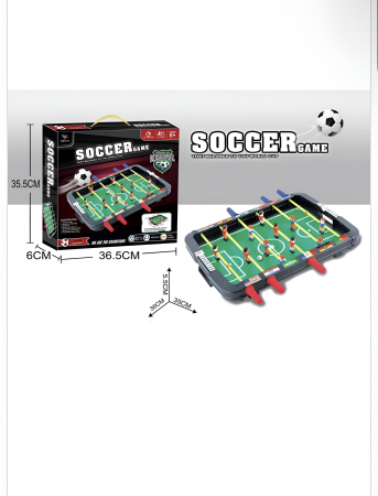 Educative si montessori - Masă de fotbal copii tip foosball – Joc de masă interactiv 2–4 jucători, cu scor, dimensiune mare 36 cm, 5+ ani