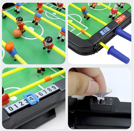 Masă de fotbal copii tip foosball – Joc de masă interactiv 2–4 jucători, cu scor, dimensiune mare 36 cm, 5+ ani [1]