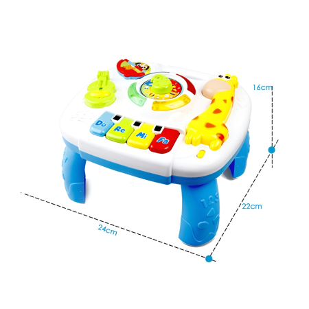 Masă Interactivă Educațională 2-în-1 pentru Bebeluși – Lumini, Sunete și Pian Do-Re-Mi, 18+ luni [3]