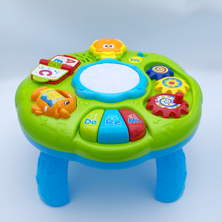 Masă Interactivă Muzicală 2-în-1 pentru Copii 18+ luni – Sunete, Lumini, Activități Educaționale | Learning Table [2]