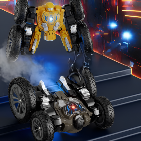 Mașină RC Stunt Car Spray 2.4GHz – Rotire 360°, Lumini LED, Telecomandă, Culoare Aleatorie [3]