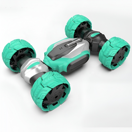 Mașină RC Stunt Twisted Car 4WD – 2.4GHz, Amfibie, Rotație 360°, Două Fețe, Off-Road [4]