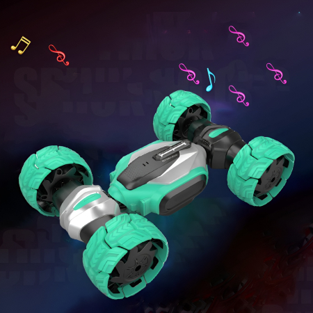 Mașină RC Stunt Twisted Car 4WD – 2.4GHz, Amfibie, Rotație 360°, Două Fețe, Off-Road [3]