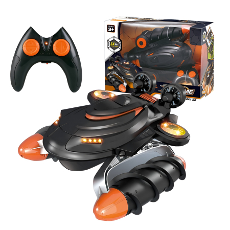 Mașinuță Amfibie X-Treme RC 4x4 – Vehicul cu telecomandă 2.4GHz, rezistent la apă, zăpadă și teren accidentat, rotire 360°, baterie reîncărcabilă, jucărie off-road pentru copii 3+ ani [1]