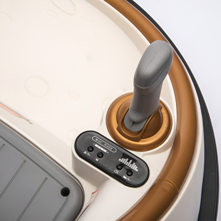 Mașinuță Electrică Bumper Car 360° pentru Copii – 2 Locuri, Bluetooth, Muzică, Bumper Protecție, Space Travel – Alb-Auriu [3]