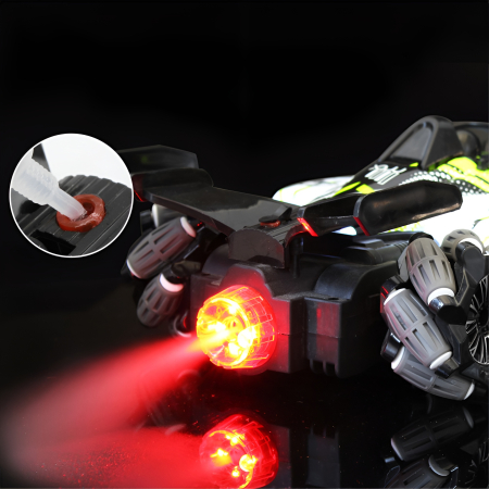 Mașinuță RC Formula Drift 360° – Efect Jet Luminos, Roti Omni-Direcționale, Viteză Mare, 34.5 cm [5]