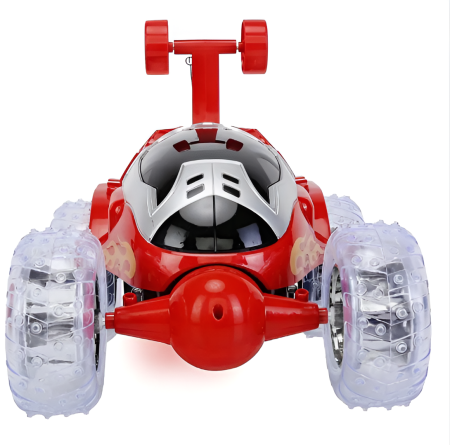 Mașinuță RC Stunt 360° cu Volan Telecomandă, Lumină și Baterie Reîncărcabilă – Jucărie Interactivă pentru Copii [1]