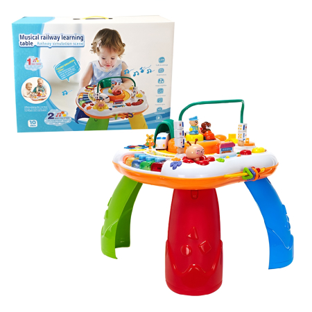 Jucarii bebelusi - Măsuță Interactivă Educațională cu Muzică și Activități – Jucărie Multifunțională pentru Copii 1+ Ani