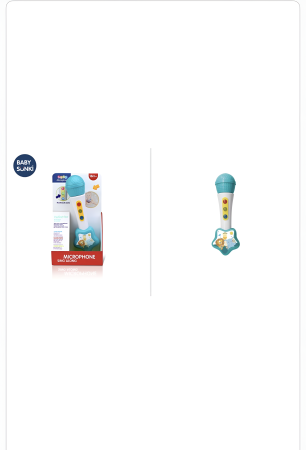 Microfon Muzical pentru Bebeluși Baby SuNKi – Lumini, Sunete, 3 Butoane Interactive, 18+ Luni [2]