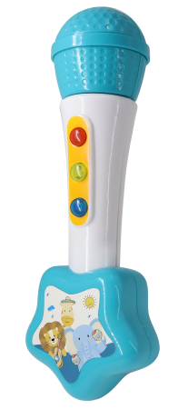 Microfon Muzical pentru Bebeluși Baby SuNKi – Lumini, Sunete, 3 Butoane Interactive, 18+ Luni [1]