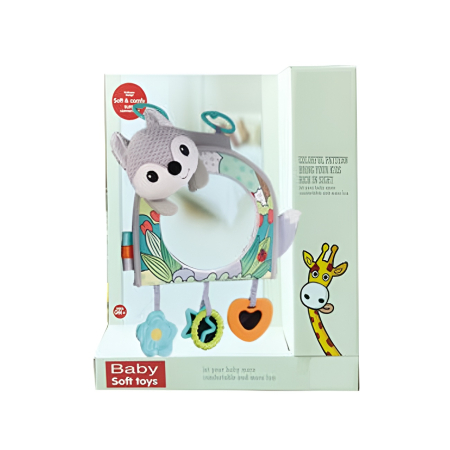 Oglindă Auto pentru Bebeluși cu Jucării Senzoriale – Siguranță, Distracție și Dezvoltare Vizuală, 0+ luni [4]