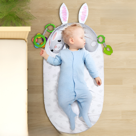 Pernă Bebe Cu Susținere – Rabbit Back Cushion 40 cm | Pernă Moale Pentru Spate, Accesorii de Joacă, 0+ luni [3]