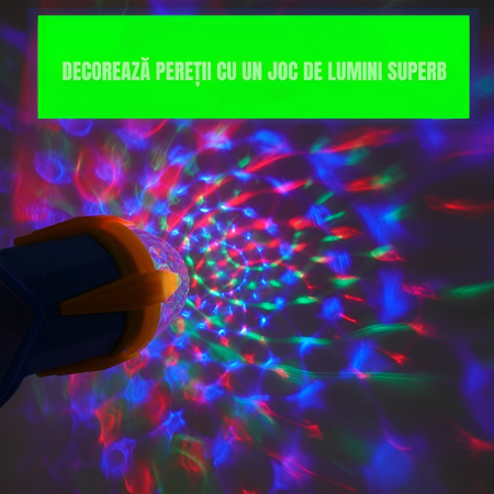 Pistol cu Lumini LED pentru Copii – Efecte Spectaculoase, Joc de Lumină Multicolor, 24 cm [1]