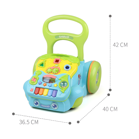 Premergător Bebe cu Panou Muzical și Activități – 2 Culori (Roz / Albastru) | Walker Interactiv cu Pian, Lumini și Butoane Educaționale [2]