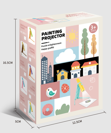 Proiector de desen pentru copii – Lampă de pictat cu șabloane, joc creativ educativ, 3+ ani [2]